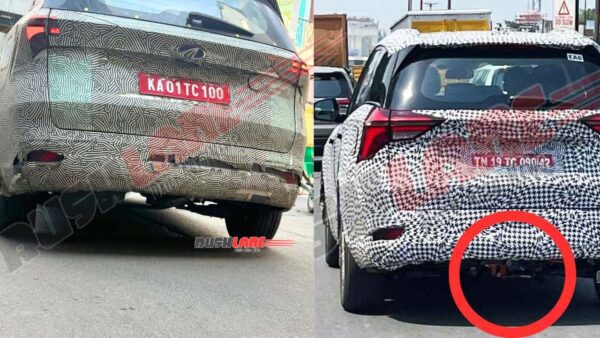 Mahindra XUV700 Electric base variant spotted